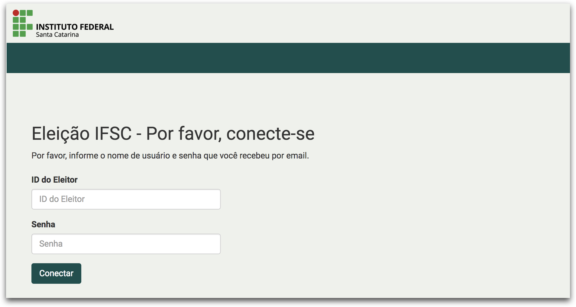 Autenticação do eleitor